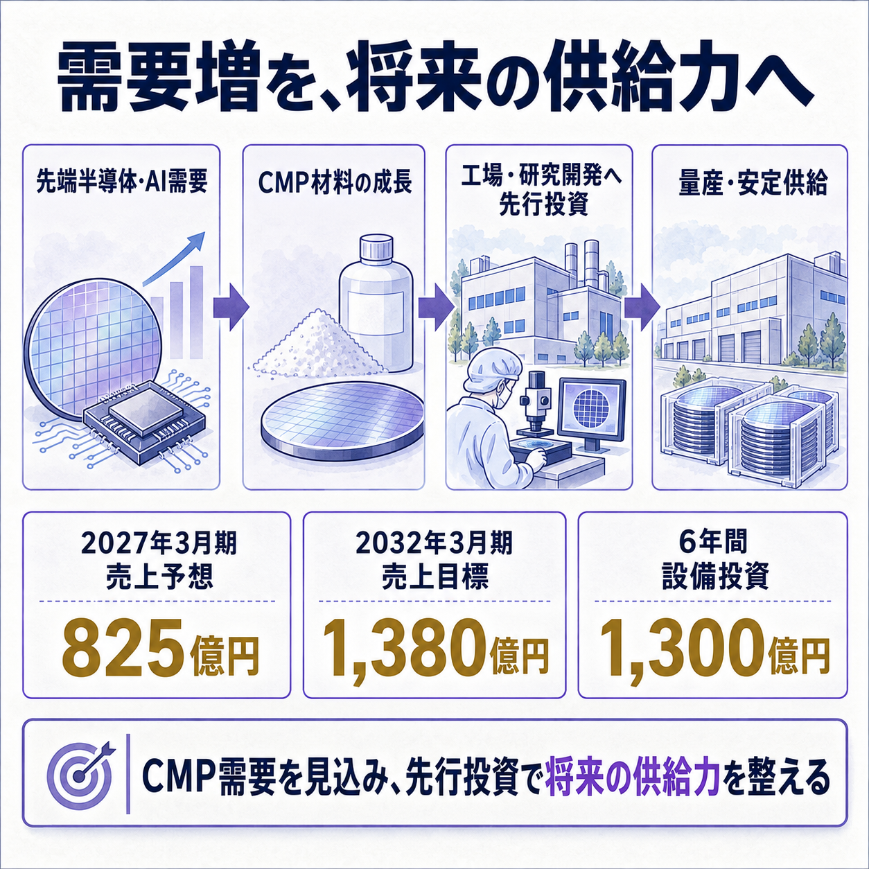 利益予想の上方修正を生産能力の拡大へつなぐ流れ