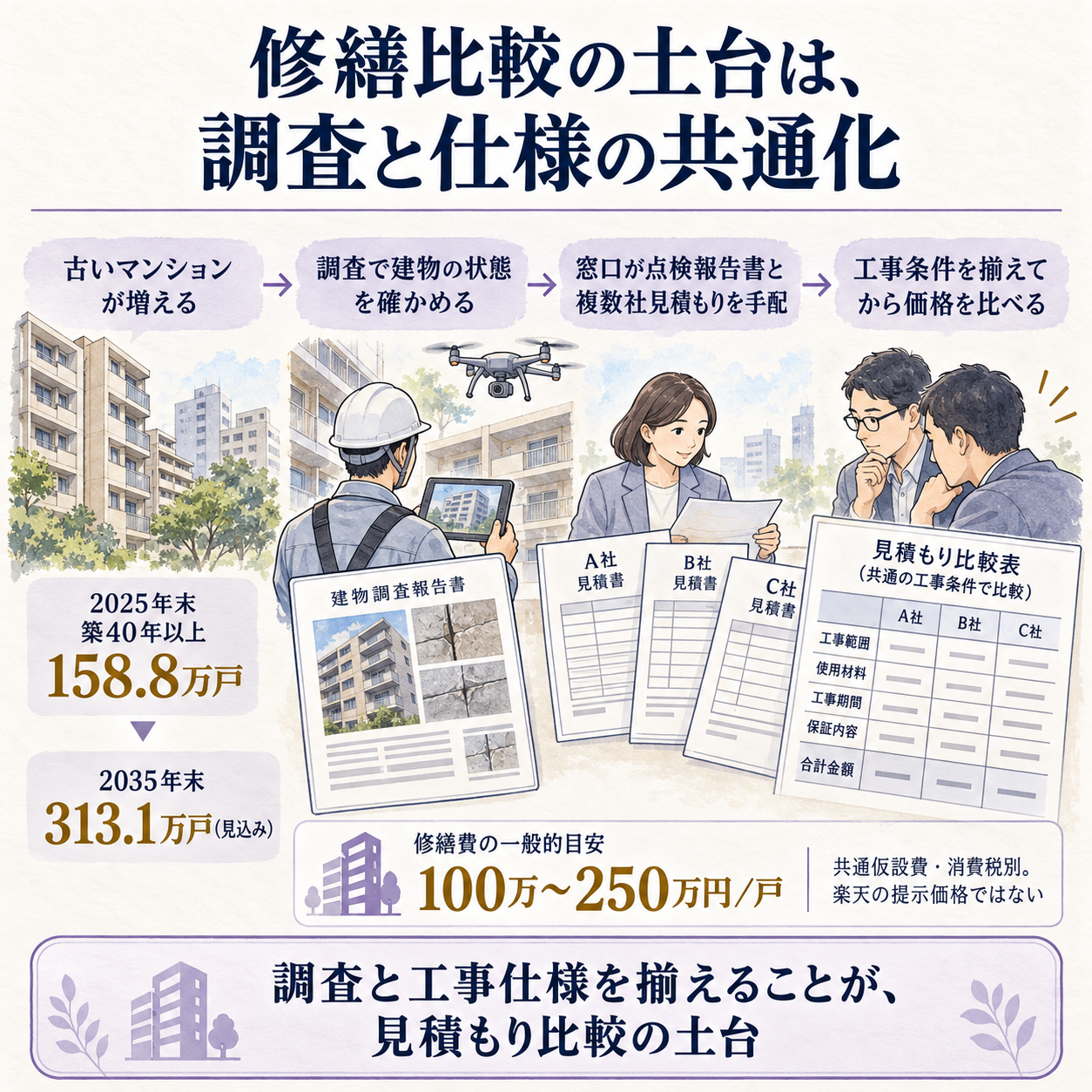 マンション修繕の見積もり支援が生まれる背景と仕組み